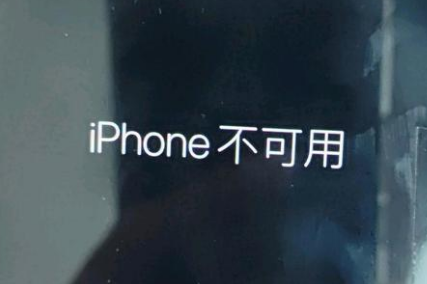 乌兰浩特苹果服务网点分享锁屏界面显示“iPhone 不可用”如何解决 